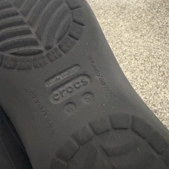 Crocs‎ Kadee Ballet Flats Black Rubber Slip-On Round Toe Women's Size 5 - Picture 4 of 9